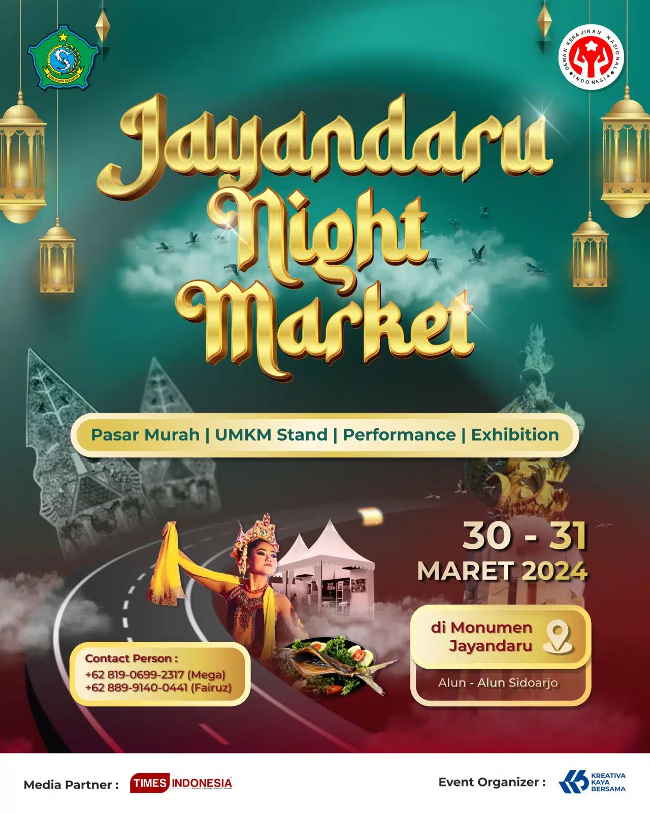 Pemkab Sidoarjo Gelar Jayandaru Night Market 2024 Pada 30-31 Maret 2024