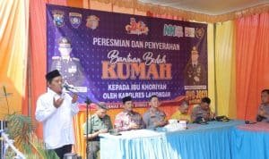 Polri Peduli, Polres Lamongan Salurkan Bantuan Bedah Rumah untuk Warga