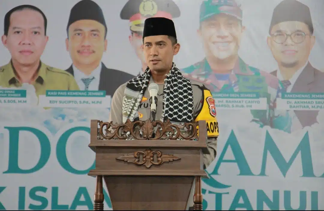 Hadiri Pondok Ramadhan SMK Islam Bustanul Ulum Kapolres Jember Beri Motivasi Santri