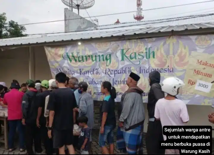 Wujud Toleransi beragama “Warung Kasih” Saat Ramadhan di Jember