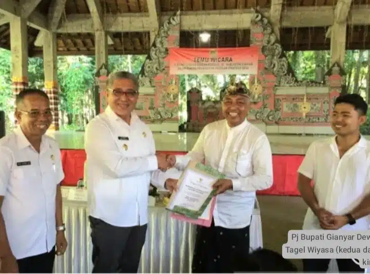Desa Peliatan Ubud Gianyar Provinsi Bali Dikukuhkan Sebagai Desa Anti Korupsi