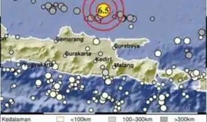 Gempa Bumi Susulan Dengan Magnitudo 6.5 Goncang Kota Tuban, Jawa Timur 