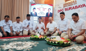 Gelar Nobar Putusan MK, DPC Gerindra Surabaya Rayakan Kemenangan Prabowo – Gibran Secara Sederhana