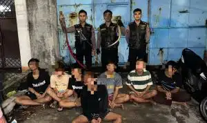 Polrestabes Surabaya Berhasil Amankan 7 Remaja Gangster yang Resahkan Warga