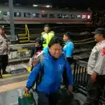 Sinergitas TNI Polri, Patroli di Stasiun Ngawi Antisipasi Arus Balik Mudik Tahap Dua