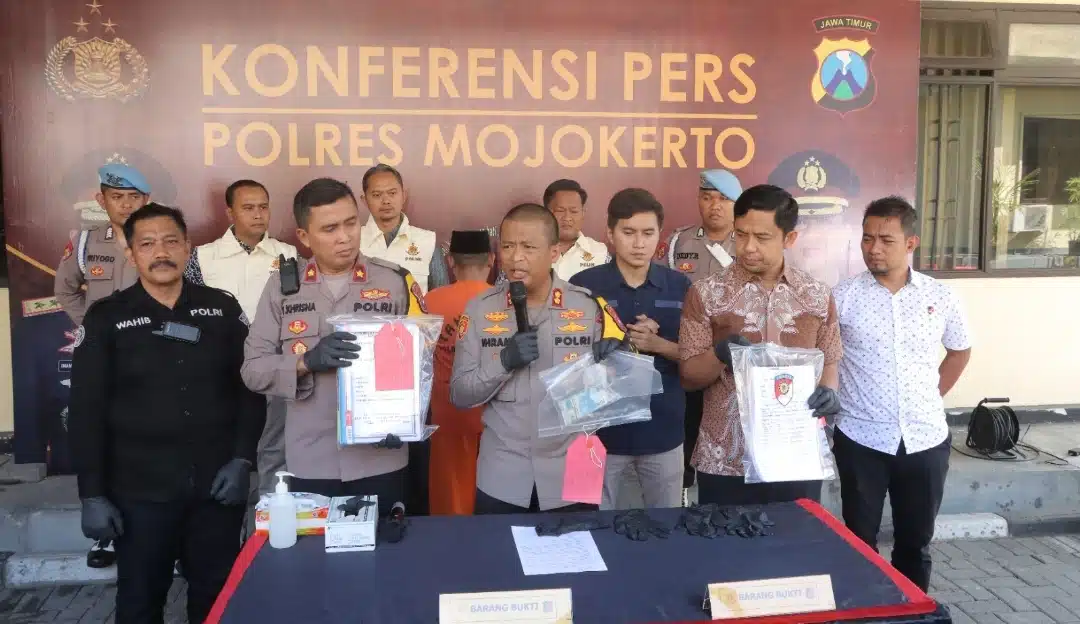 Polres Mojokerto Amankan Oknum Kades Diduga Korupsi Dana Desa