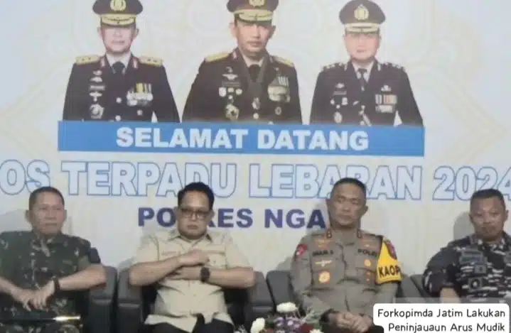Forkopimda Memantau Kesiapan Jalur Mudik Lebaran 2024 di Ngawi Jawa Timur