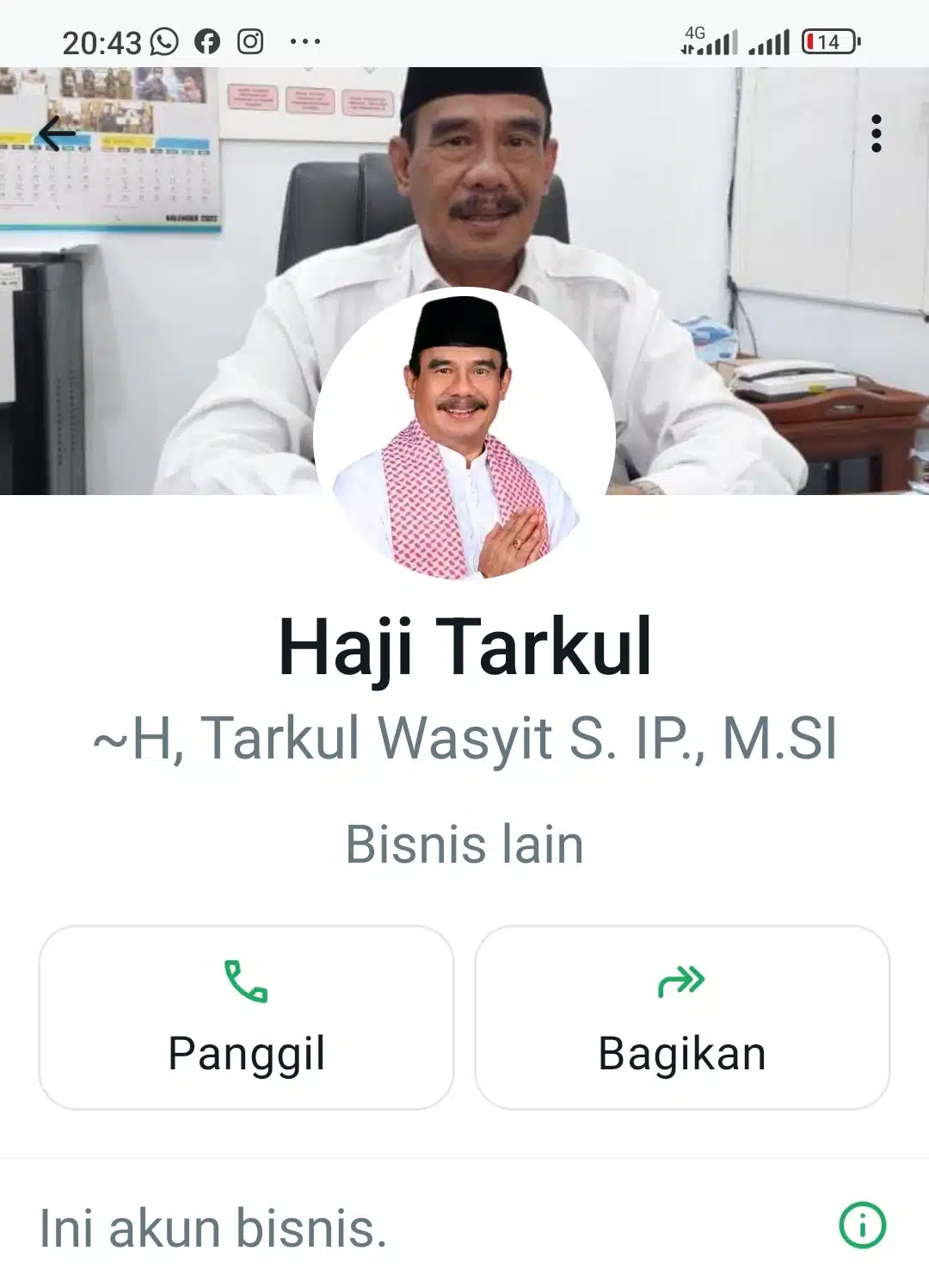 Profil Haji Tarkul Wasyit Diduga Dipakai untuk Menipu