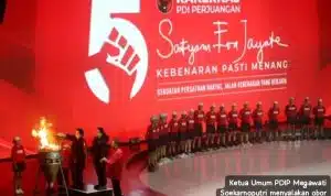 Megawati Soekarnoputri Mengarahkan Kader PDIP di Rakernas V