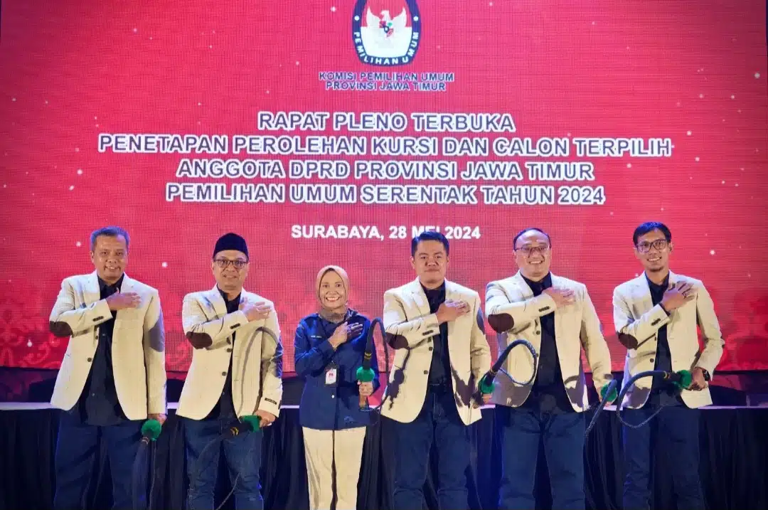 Resmi, KPU Jatim Umumkan Perolehan Kursi DPRD Jawa Timur