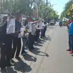Polsek Genteng Amankan Aksi MAPEKAT di Kantor Kemenkumham Surabaya