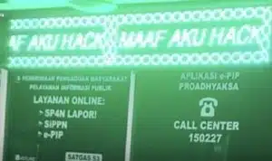 Pasca Insiden Penguntitan, Running Text Kejagung Diretas