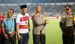Libatkan 1.538 Personel Gabungan TNI – Polri, Championship Series BRI Liga 1 di Bangkalan Kondusif