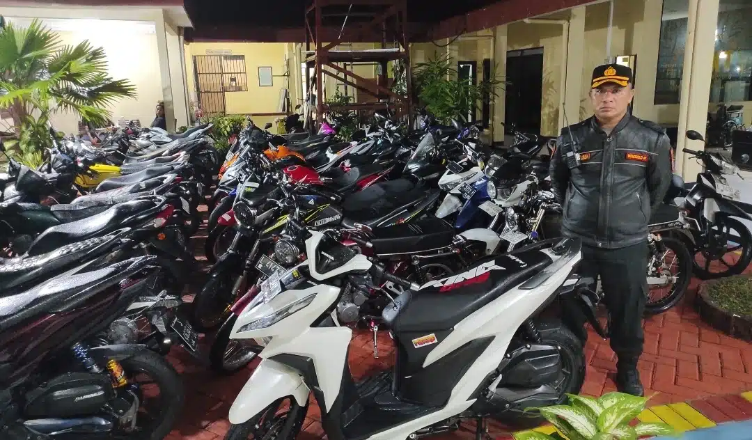 Polisi Amankan 67 Motor Tidak Sesuai Spektek Diduga Untuk Balap Liar di Surabaya