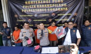 Polisi Berhasil Amankan 5 Orang Komplotan Pelaku Curanmor 21 TKP di Surabaya