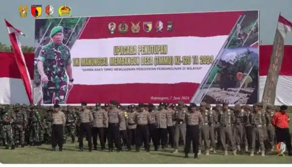 Pangdam Resmi Tutup TMMD ke- 120 tahun 2024 Di Jatim