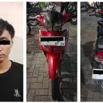 Polsek Pabean Cantikan Amankan DPO Curanmor Milik TNI, Tkp Jalan Samudra Surabaya.