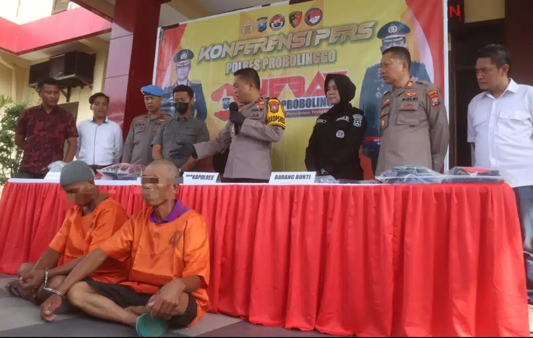 Polres Probolinggo Berhasil Ungkap Dua Kasus Pembunuhan Amankan Dua Tersangka