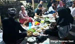 Masyarakat Suku Osing Menggelar Selamatan Tumpeng Sewu di Desa Kemiren Banyuwangi