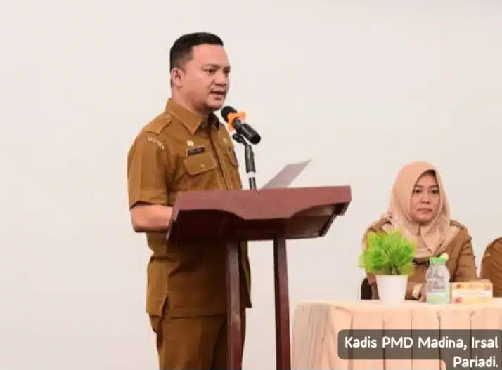 Wakil Bupati dan Kadis PMD Madina Buka Kegiatan Sosialisasi Perbup Madina dan Pembinaan KPM