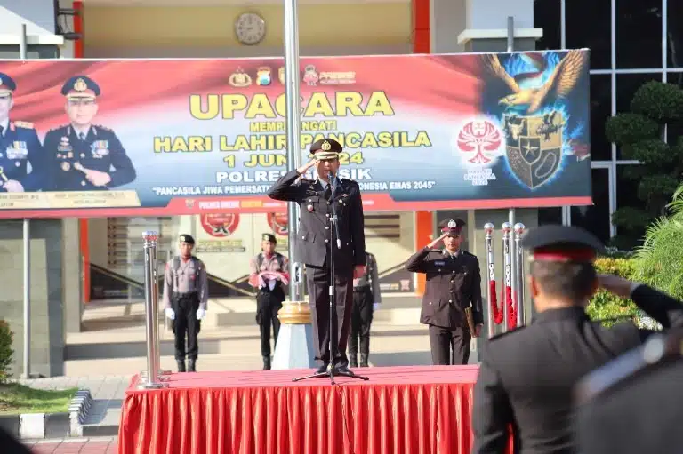Hari Lahir Pancasila: Polres Gresik Teguhkan Komitmen untuk Persatuan Bangsa