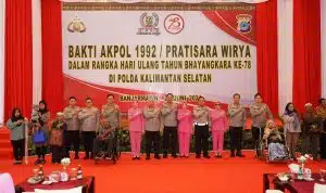Sambut HUT Bhayangkara ke-78, Akpol 1992 Gelar Bakti Kesehatan di Kalsel