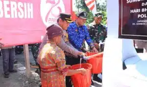 Kado Istimewa Hari Bhayangkara: Polres Ngawi Hadiahkan Sumur Bor untuk Warga Karanganyar