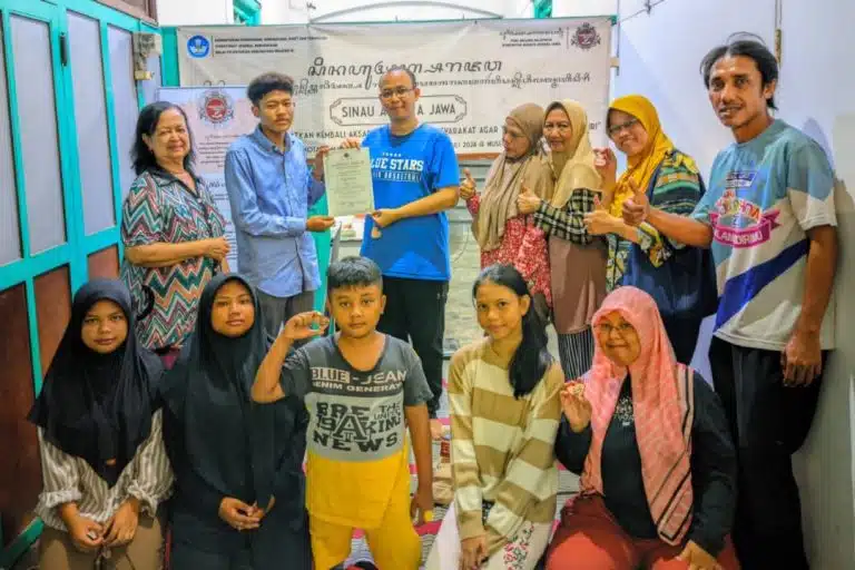 Kota Lama Surabaya, Saksi Penyerahan Sertifikat Beraksara Jawa Pertama
