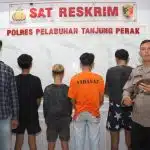 TIM Gabungan Polres Tanjung Perak Amankan 6 Remaja Kelompok Gangster Team Error Surabaya (TES)