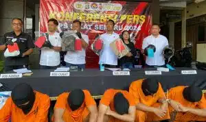 Polres Tulungagung Berhasil Ungkap 35 Kasus Kejahatan, 38 Tersangka Diamankan