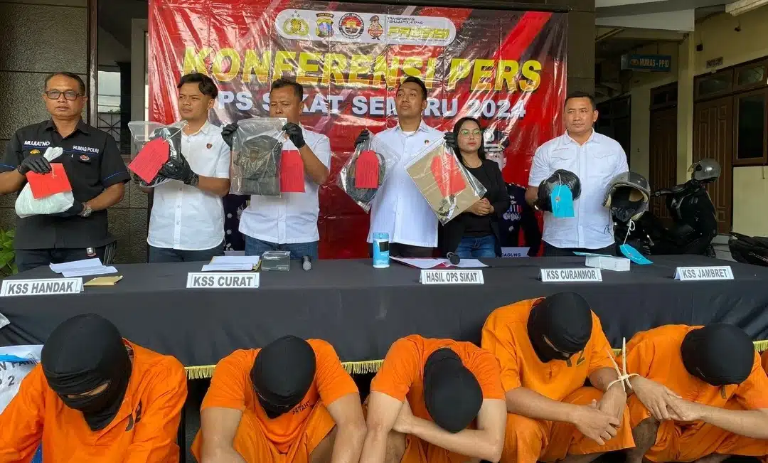 Polres Tulungagung Berhasil Ungkap 35 Kasus Kejahatan, 38 Tersangka Diamankan