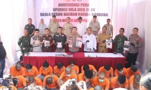 Polrestro Jakpus Lakukan Operasi Skala Besar, Tangkap 26 Tersangka Narkoba dan menyita 2 Kg Sabu di Kalipasir