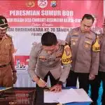 Kapolres Jember Resmikan Sumur Bor Bhayangkara Tatag Trawang Tungga di Desa Candijati