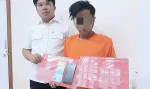 Polres Tanjung Perak Amankan Seorang Pengedar Narkotika Jenis Sabu Sistem Ranjau