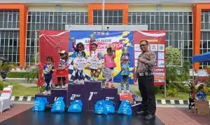 Polres Gresik Rayakan Hari Bhayangkara ke-78 dengan Lomba Push Bike untuk Anak-anak