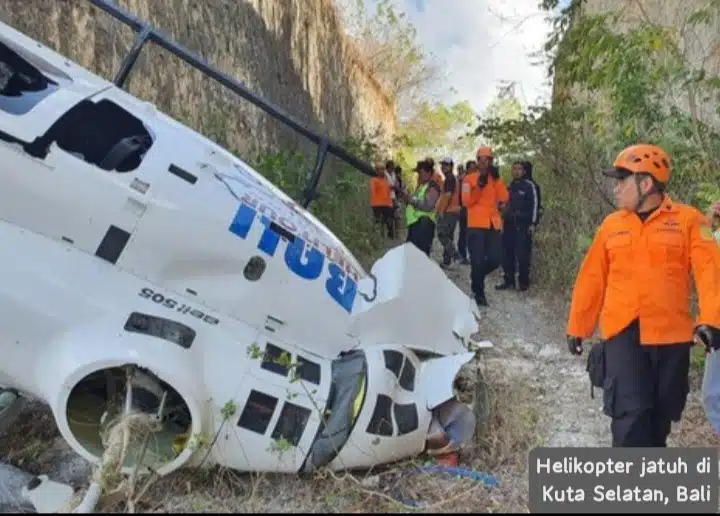 Insiden Helikopter di Bali Tidak Ada Korban Jiwa, Penumpang dan Pilot Terluka