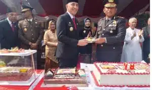 Upacara HUT Bhayangkara ke-78, Mapolres Bangkalan Tampilkan Kreasi Pocil