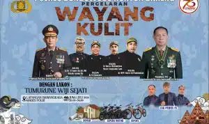 Nobar Wayang Kulit lakon ‘Tumurune Wiji Sejati’ di Polres Bondowoso