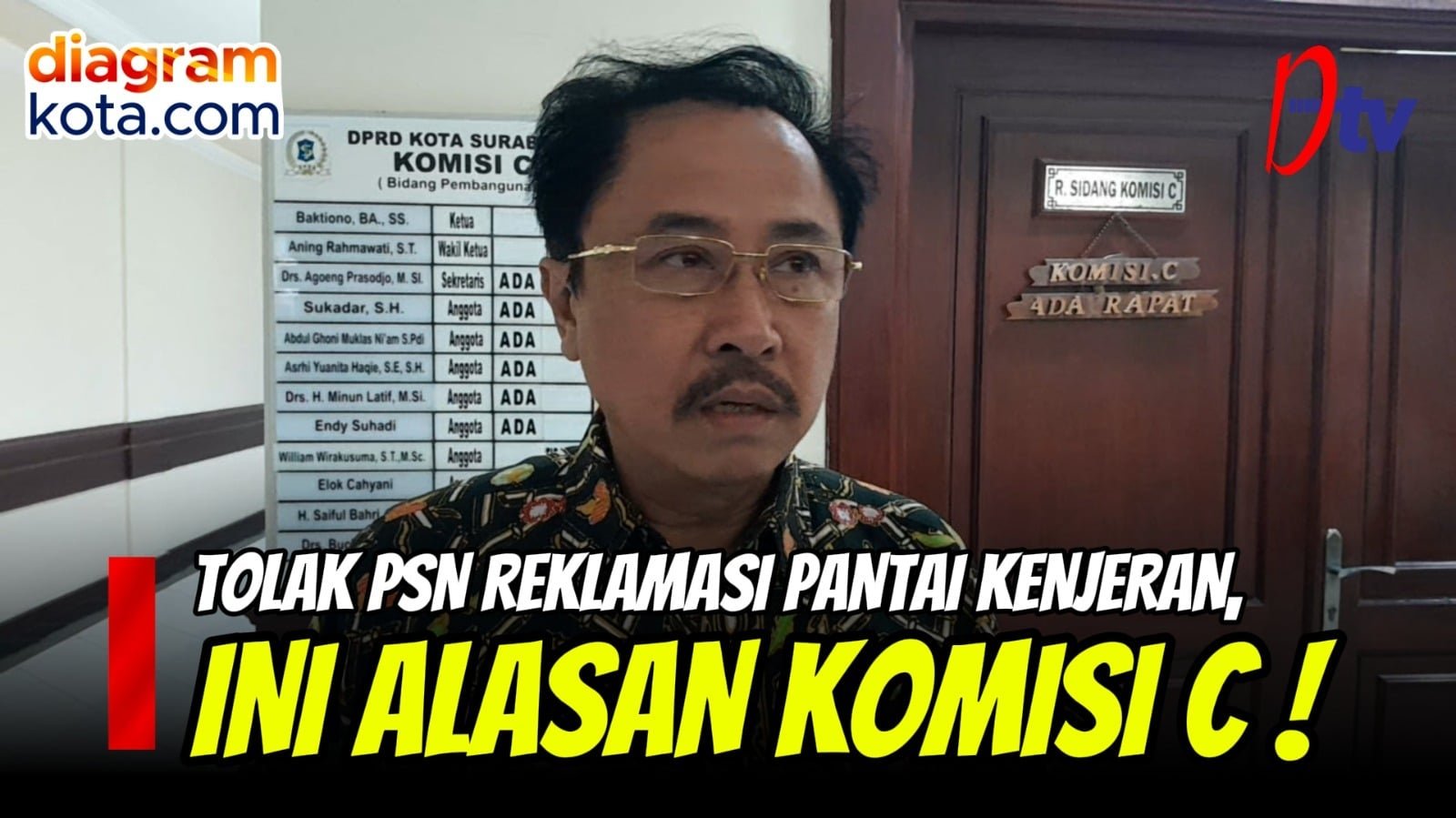 DTV: Komisi C Tolak PSN Reklamasi Kenjeran, Ini Alasannya!