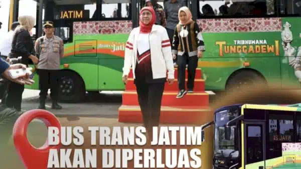 Bus Trans Jatim, Jelang HUT RI Pj Gubernur Launching Koridor IV Gresik – Lamongan