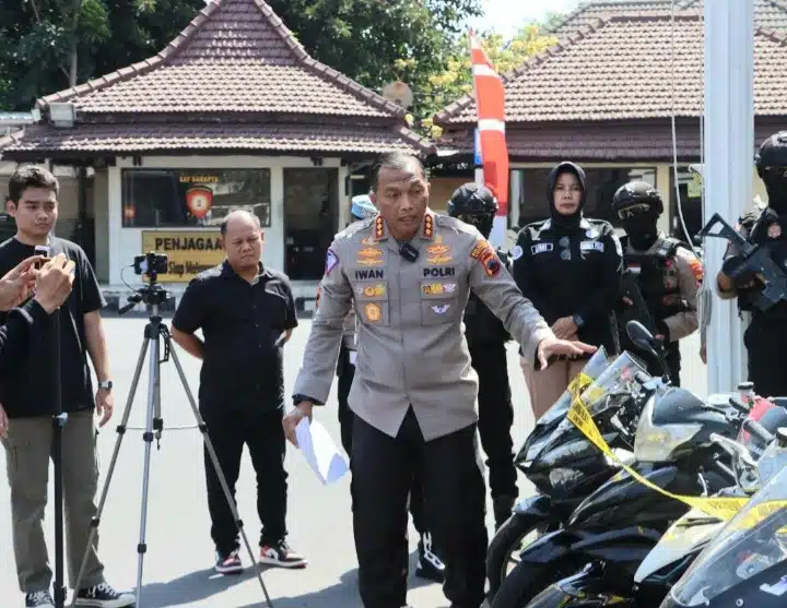 Hendak Balap Liar, Puluhan Sepeda Motor Dikandangkan di Mako Polresta Surakarta