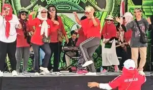 Jalan Sehat dan Sosialisasi Pilkada 2024 di Desa Tunggulsari Kabupaten Tulungagung