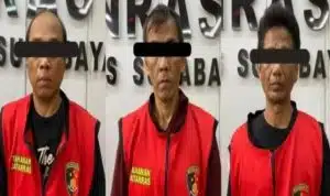 Polrestabes Surabaya Amankan Tiga Tersangka Pencurian Sepeda Motor, Terungkap Rantai Jual-Beli Curian