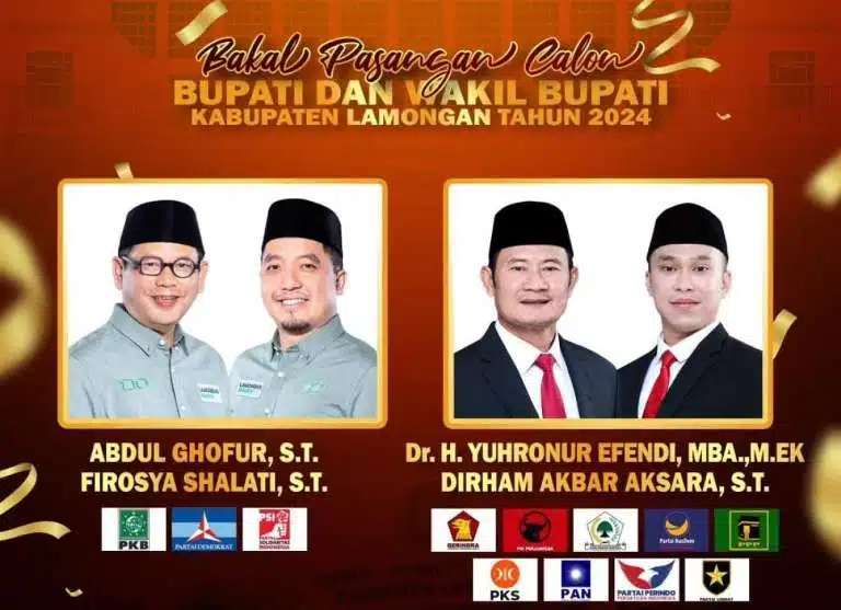 KPU Lamongan Umumkan Dua Pasangan Calon untuk Pilkada Serentak 2024