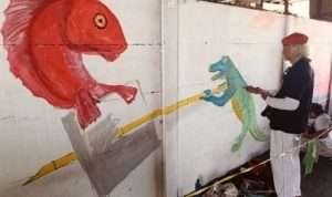 Lewat Lomba Mural, KPU Surabaya Sosialisasi Pilkada Serentak 2024