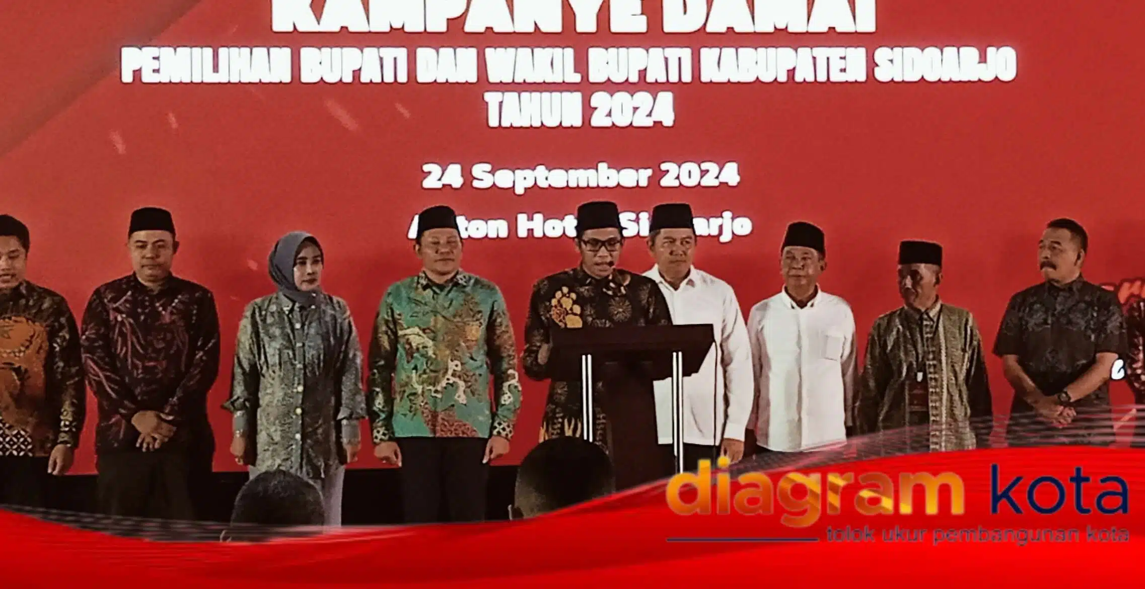 KPU Sidoarjo Luncurkan Deklarasi Damai Menjelang Pilkada 2024