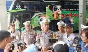 Minimalisir Laka Lantas, Polres Ponorogo Gelar Ramp Check Bus di Terminal Seloaji