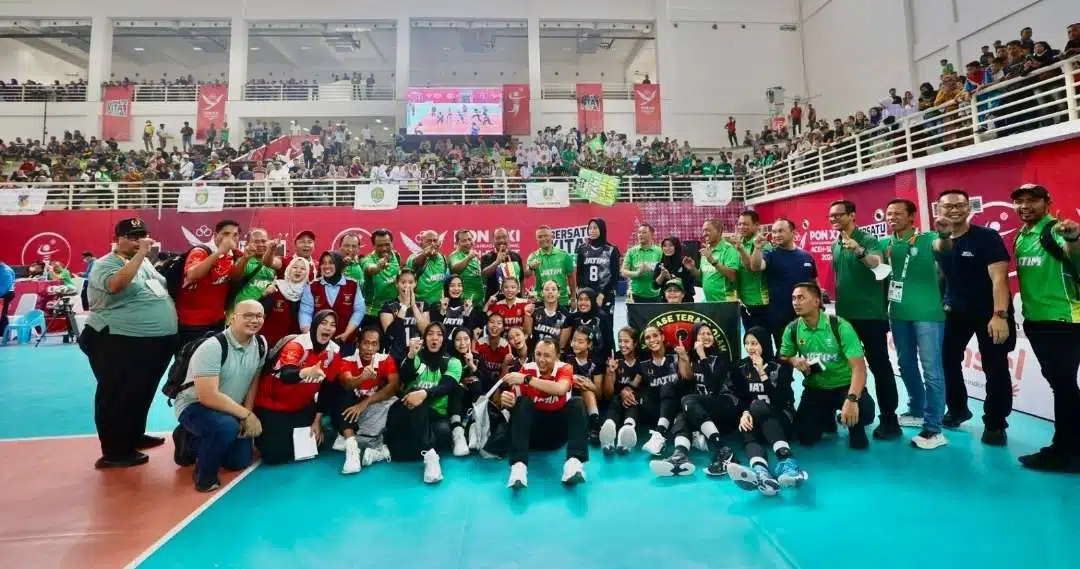 Tim Voli Putri Jatim Maju Final Setelah Taklukkan Tim Voli Jakarta 3 – 1 di Semifinal PON XXI Medan