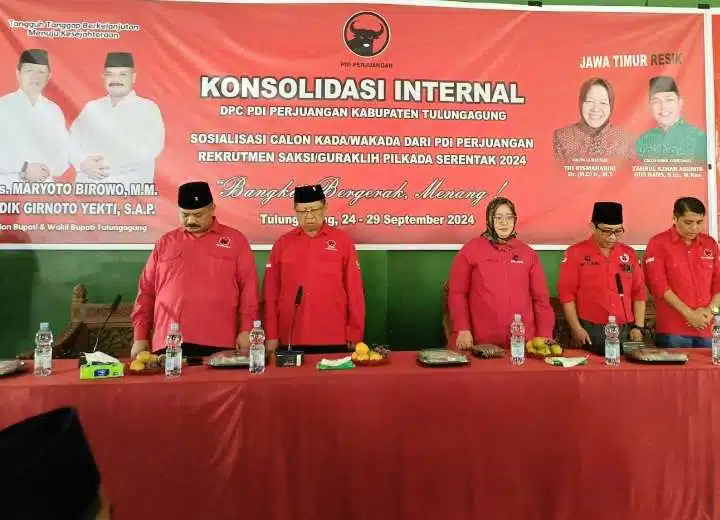 PDI Perjuangan Tulungagung Solidkan Dukungan untuk Mardinoto di Dapil III
