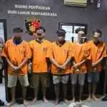 Polsek Asemrowo Tangkap Enam Pelaku Pencurian Kabel Telkom di Lokasi Strategis